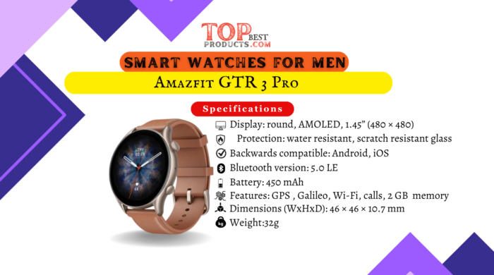 Amazfit GTR 3 Pro Impressive Performance Smartwatch 