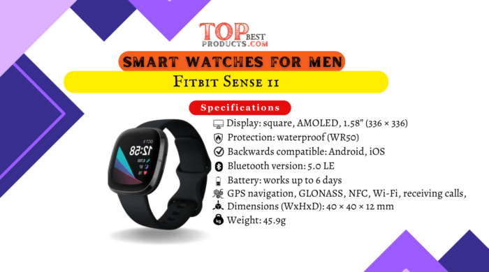 Fitbit Sense 11 Advanced Health & Fitness Smartwatch with Impressive Features